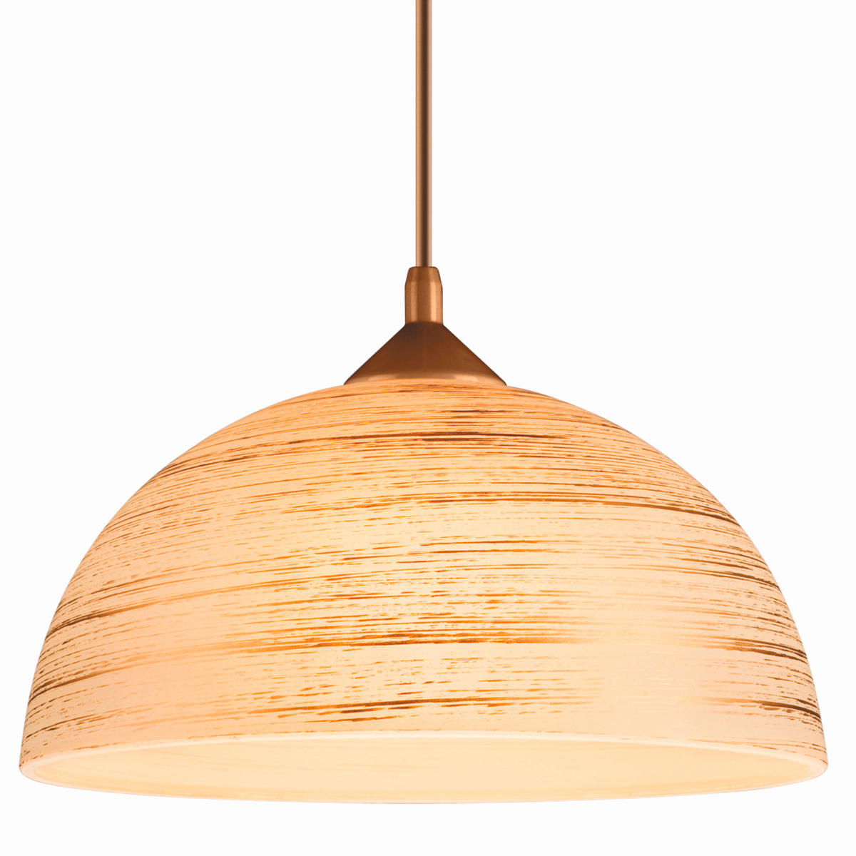 PENDELLEUCHTE 30/70 cm  - Goldfarben, Basics, Glas/Kunststoff (30/70cm)