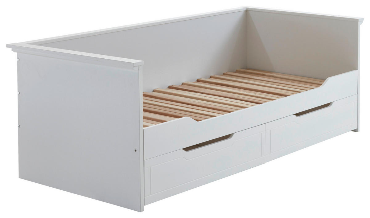 PAT EXTENSIBIL in alb  - alb, Konventionell, plastic/lemn (90/180/200cm) - Carryhome