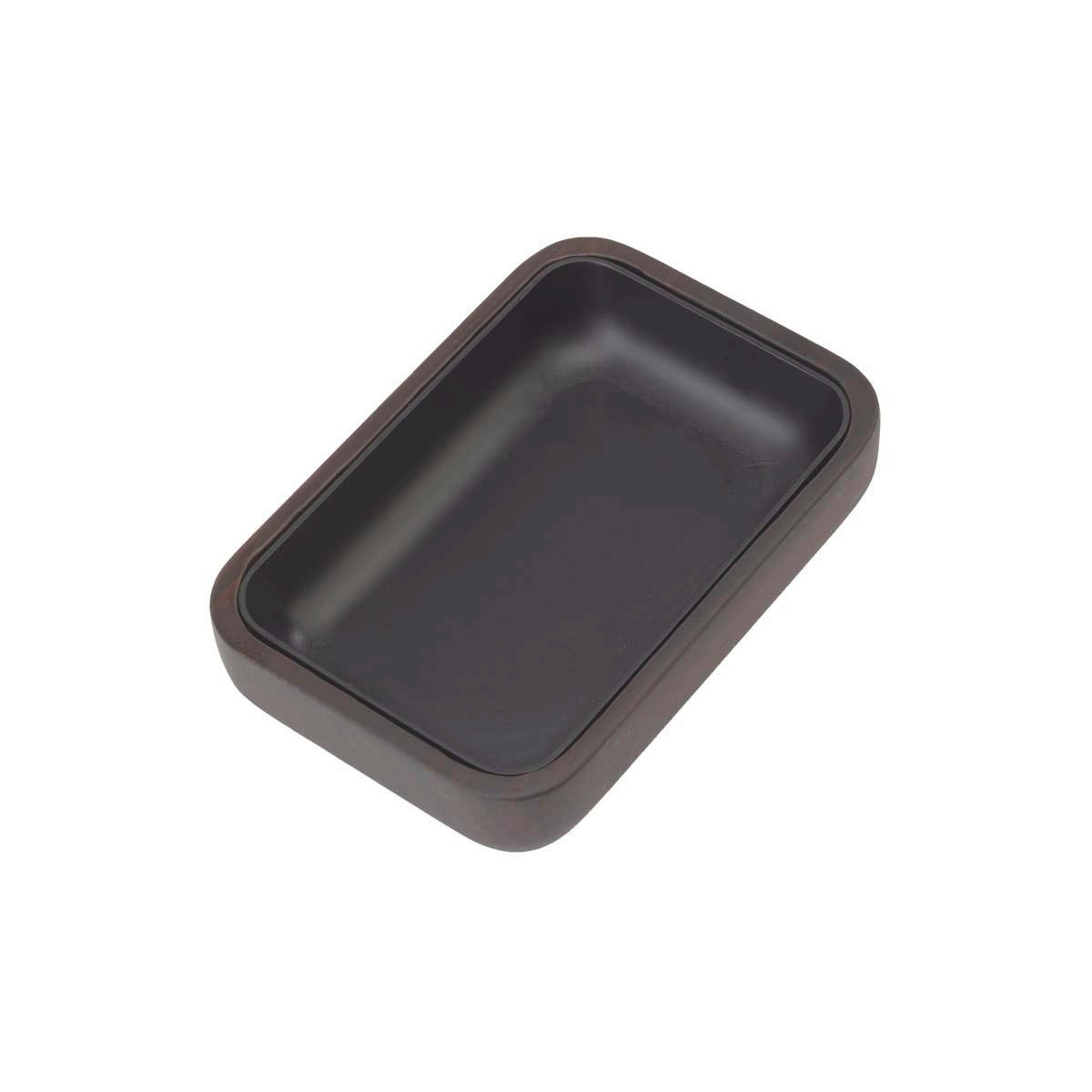 SEIFENSCHALE - Dunkelbraun, Basics, Holz (8,5cm) - Aquanova