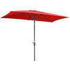 SONNENSCHIRM 270 cm Rot  - Anthrazit/Rot, Basics, Textil/Metall (150/250/270cm) - Schneider