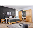 BOXSPRINGBETT 180/200 cm  in Braun, Eichefarben  - Eichefarben/Braun, Natur, Holz/Textil (180/200cm) - Linea Natura