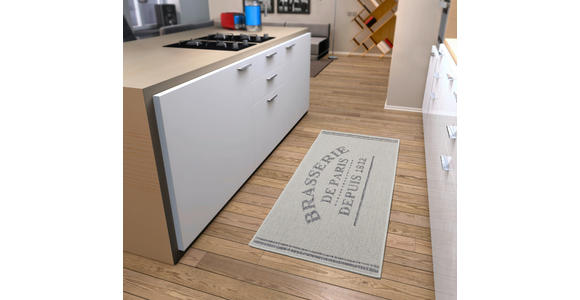 KÜCHENLÄUFER 62/150 cm Cucina Creme, Grau  - Creme/Grau, Design, Kunststoff (62/150cm) - Esposa