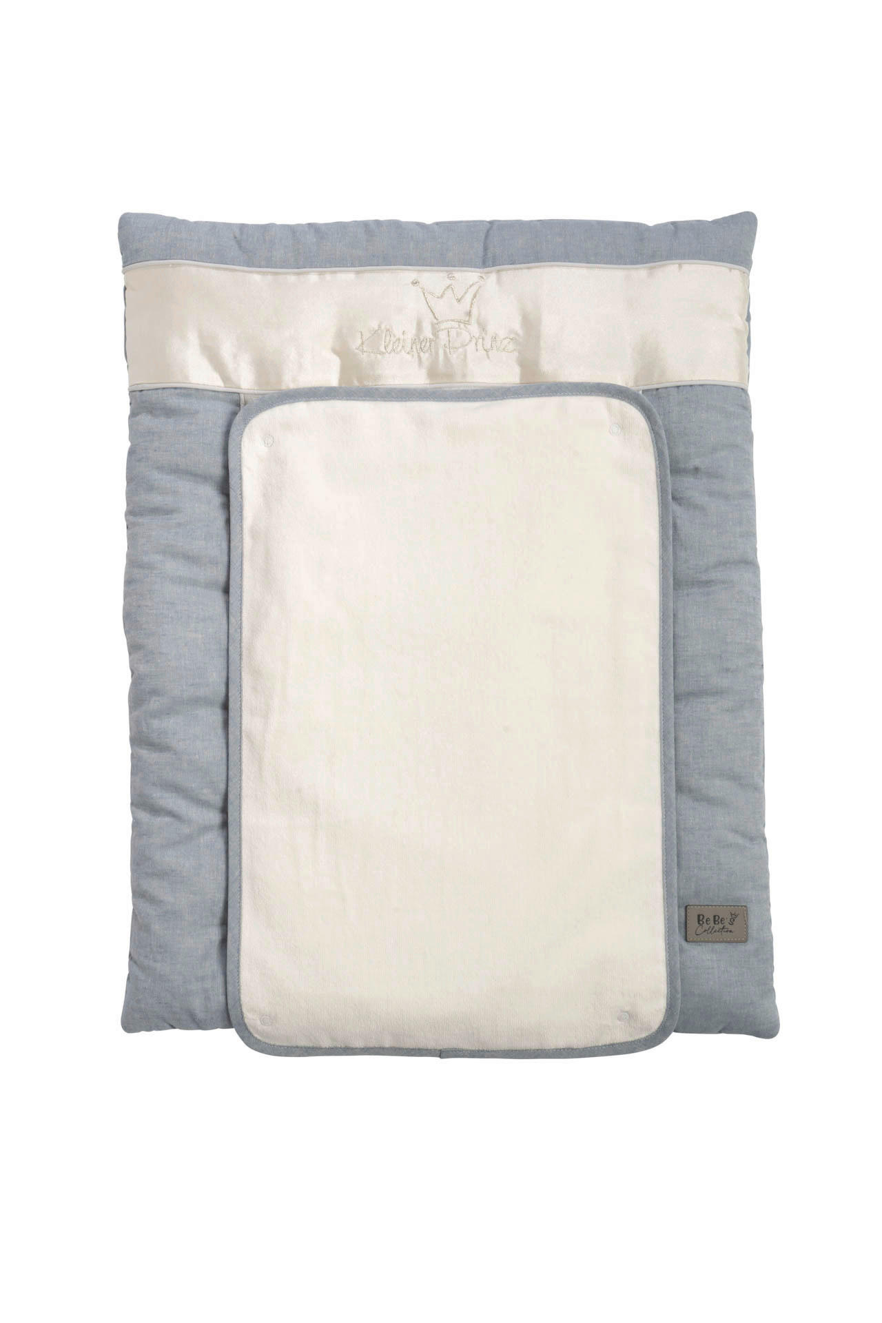 Bebe's Collection Wickelauflage Prinz \u0026 Prinzessin 2023 Blau 55x70 cm