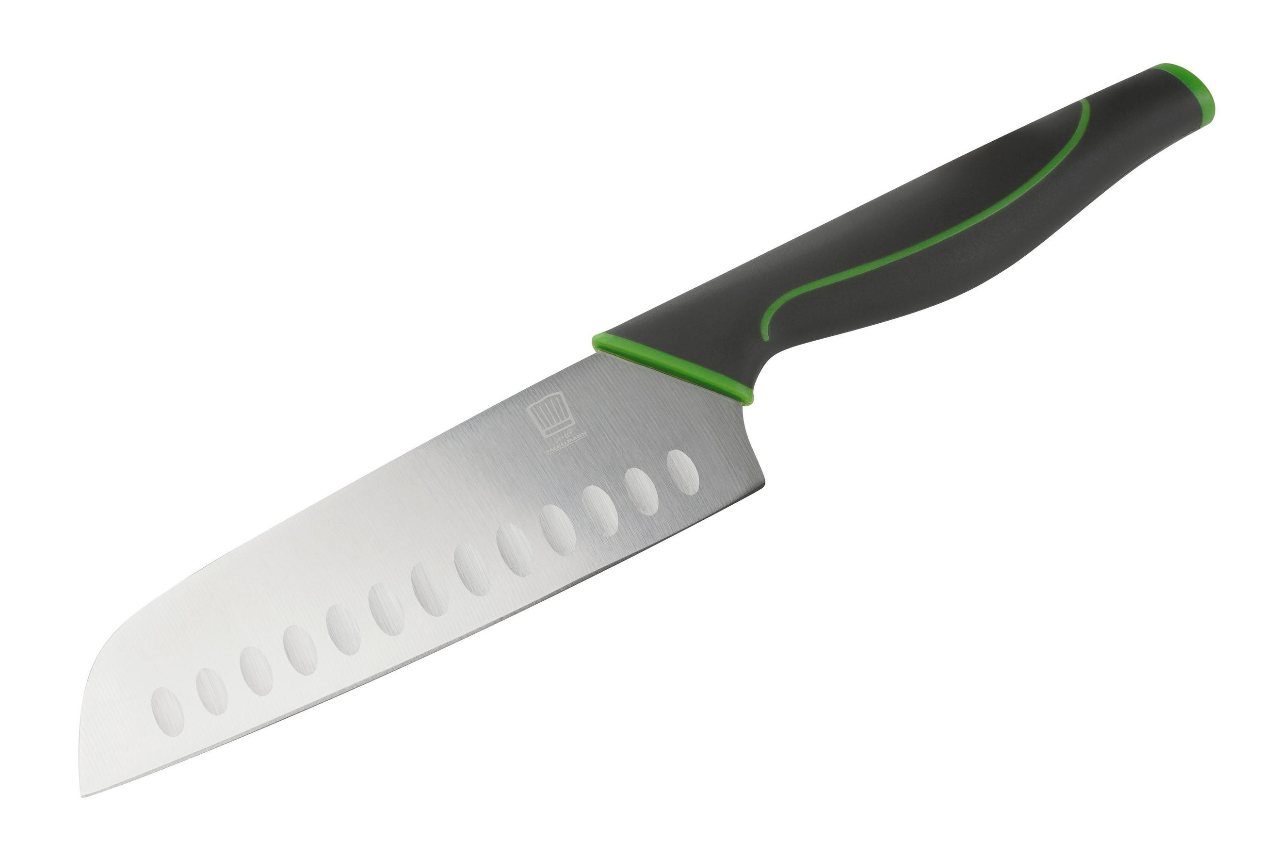 SANTOKUMESSER 30 cm  - Silberfarben/Grau, Design, Kunststoff/Metall (30cm) - Chefkoch+Fackelmann