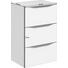 SEITENSCHRANK Weiß - Anthrazit/Weiß, KONVENTIONELL, Holzwerkstoff/Metall (45/73/33cm) - Sadena