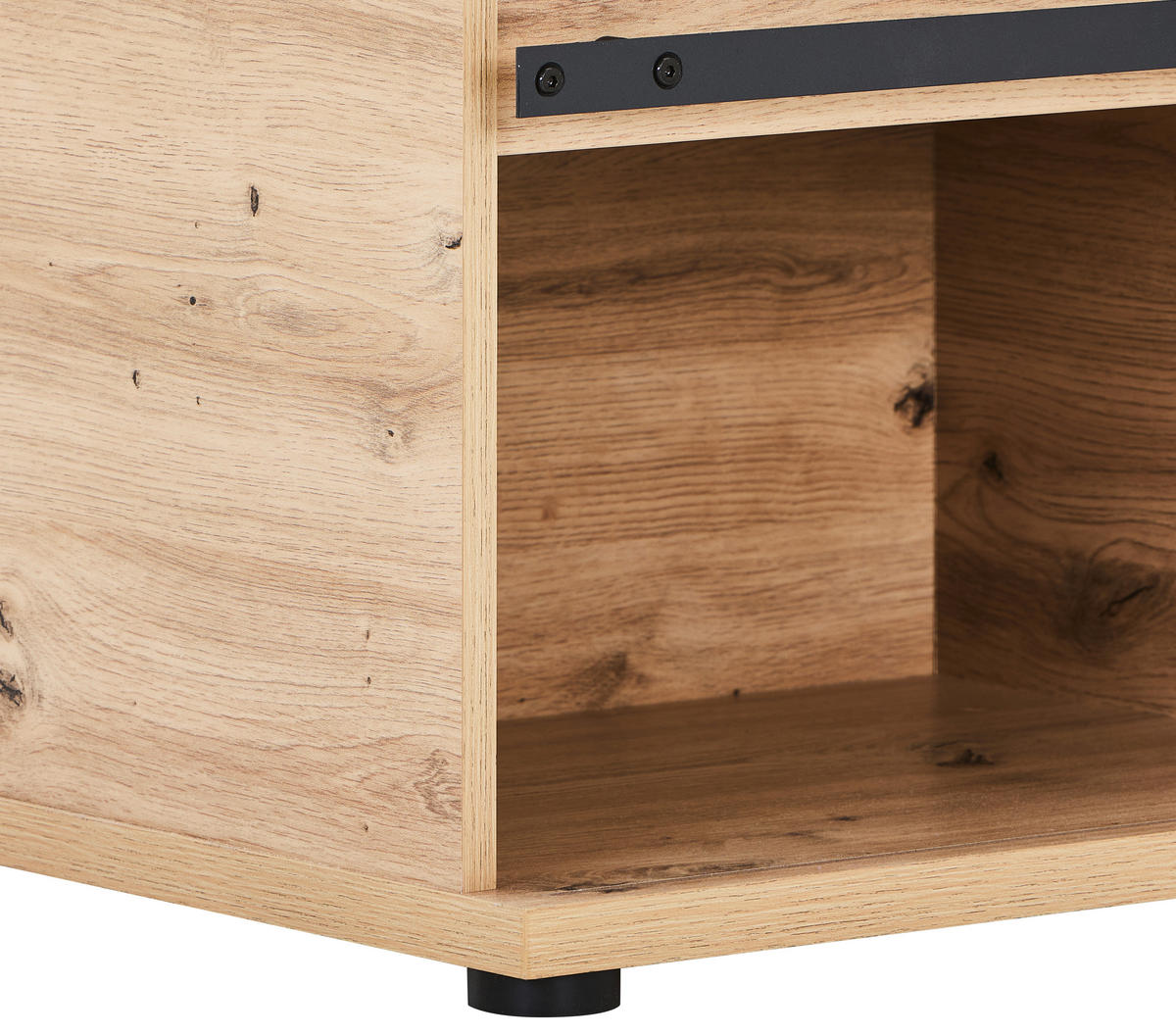 KONFERENČNÝ STOLÍK, čierna, farba duba, kov, kompozitné drevo, 100/43/60 cm - čierna/farba duba, Lifestyle, kov/kompozitné drevo (100/43/60cm) - MID.YOU