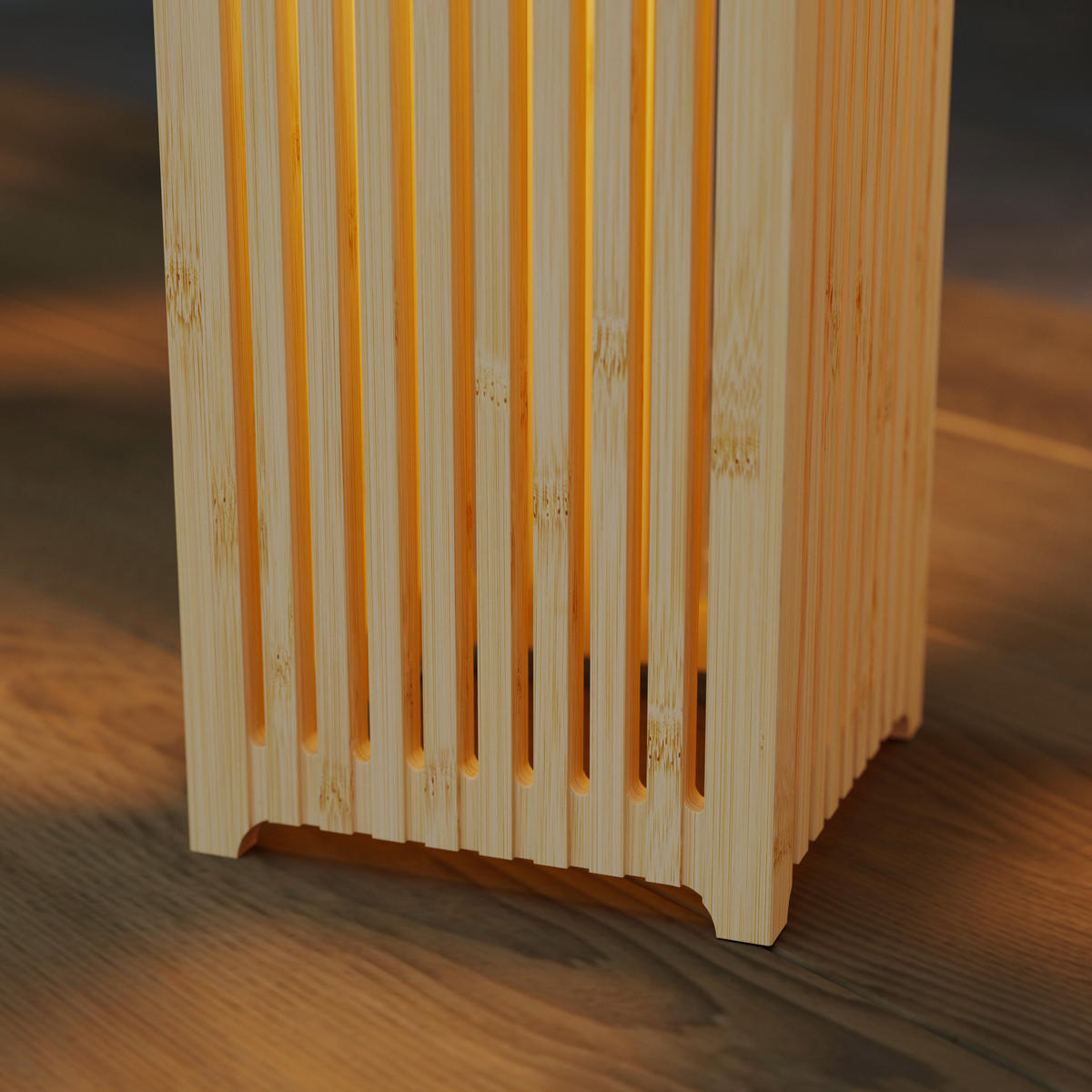 SOLARLEUCHTE - Schwarz, Design, Holz/Kunststoff (12/12/24cm) - Ambia Garden