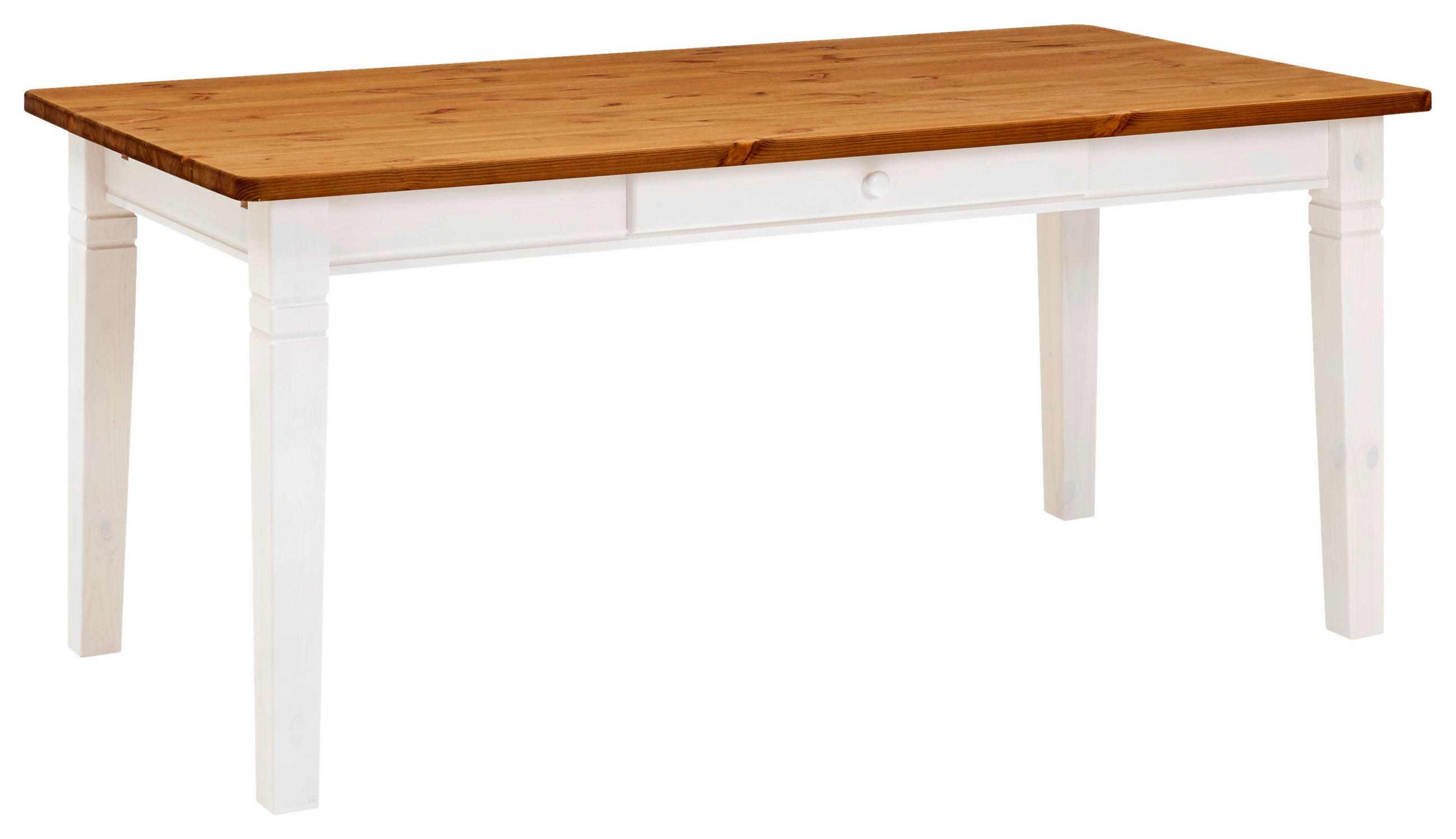 ESSTISCH in Holz 180/90/78 cm  - Bernsteinfarben/Weiß, ROMANTIK / LANDHAUS, Holz (180/90/78cm) - Boxxx