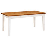 ESSTISCH in Holz 180/90/78 cm  - Bernsteinfarben/Weiß, ROMANTIK / LANDHAUS, Holz (180/90/78cm) - Boxxx