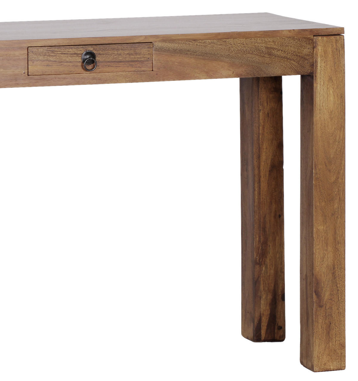 KONZOLOVÝ STOLEK, sheesham, barvy sheesham, 120/40/70 cm - černá/barvy sheesham, Lifestyle, kov/dřevo (120/40/70cm) - MID.YOU