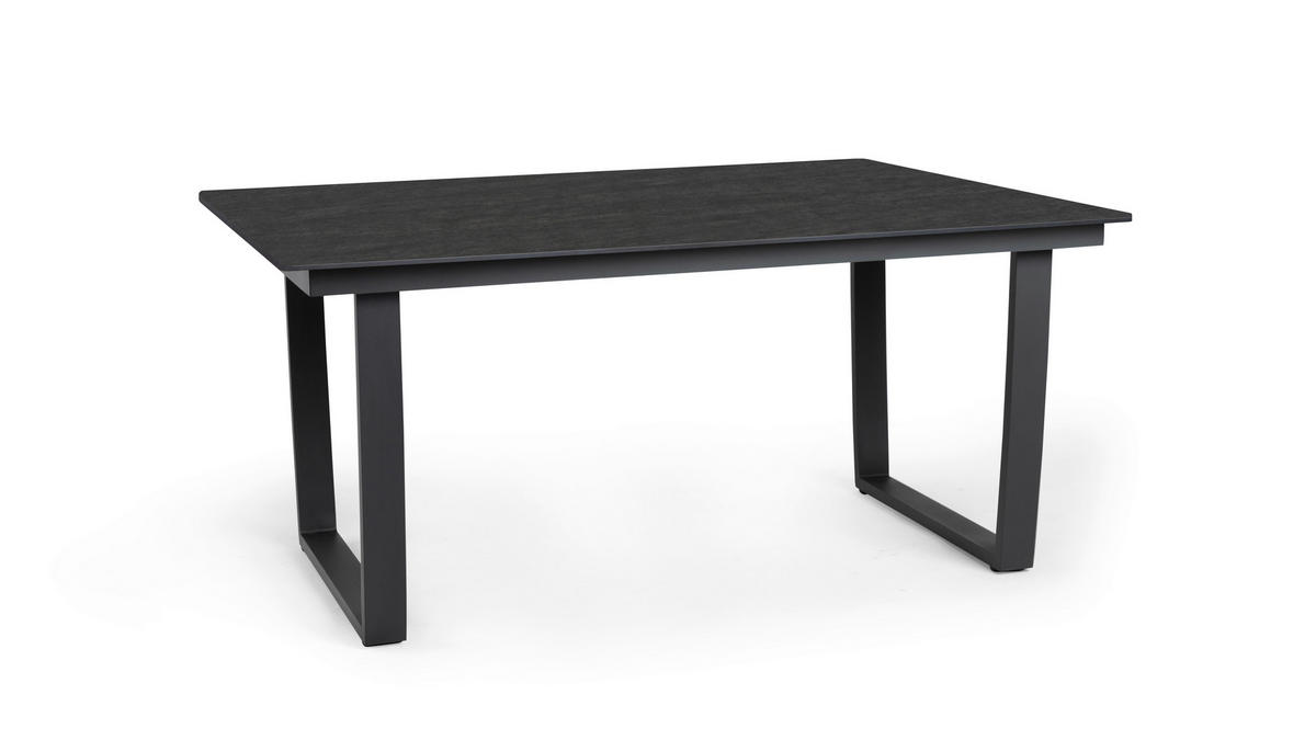 LOUNGETISCH  - Anthrazit/Schwarz, Modern, Kunststoff/Metall (150/90/70cm) - Tierra Outdoor