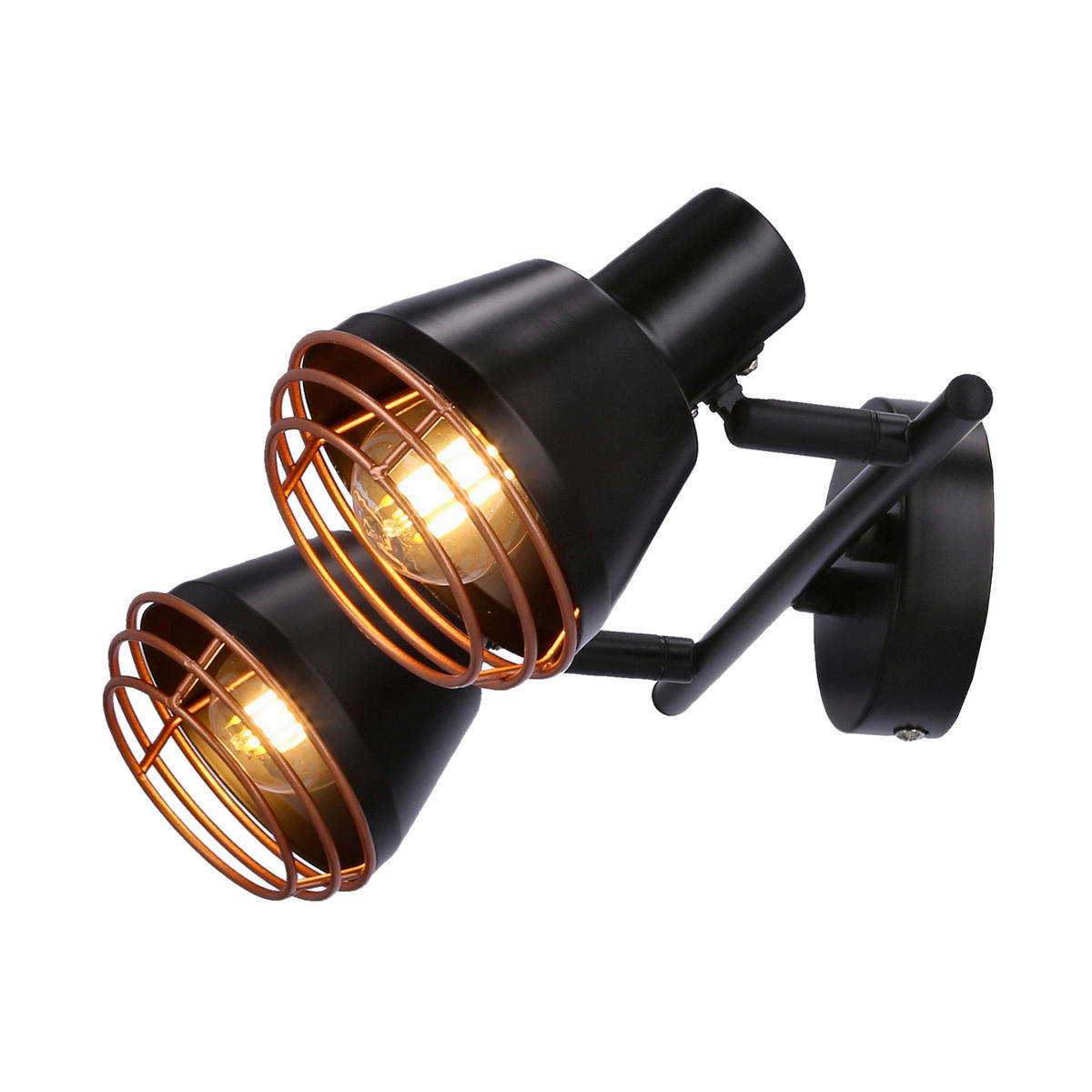 DECKENSTRAHLER Neria 18/32/15 cm   - Schwarz, KONVENTIONELL, Metall (18/32/15cm)