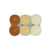 TEELICHTSET 6 Stück  - Champagner/Beige, Basics, Naturmaterialien/Paraffin (5,7/1,9cm) - Ambia Home