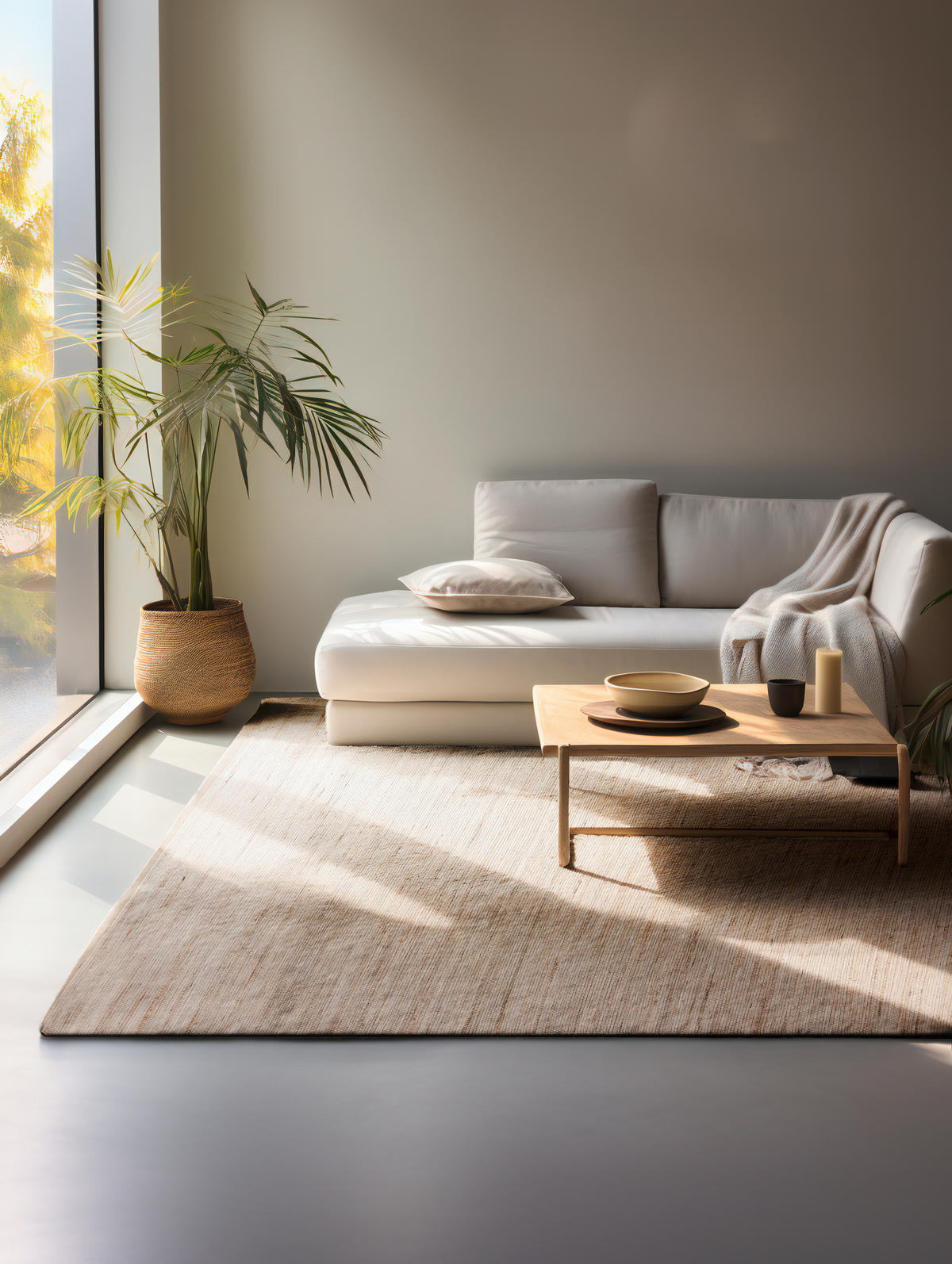 JUTETEPPICH 190/280 cm Handloom 1.0 Greige  - Greige, Basics, Textil (190/280cm) - Linea Natura