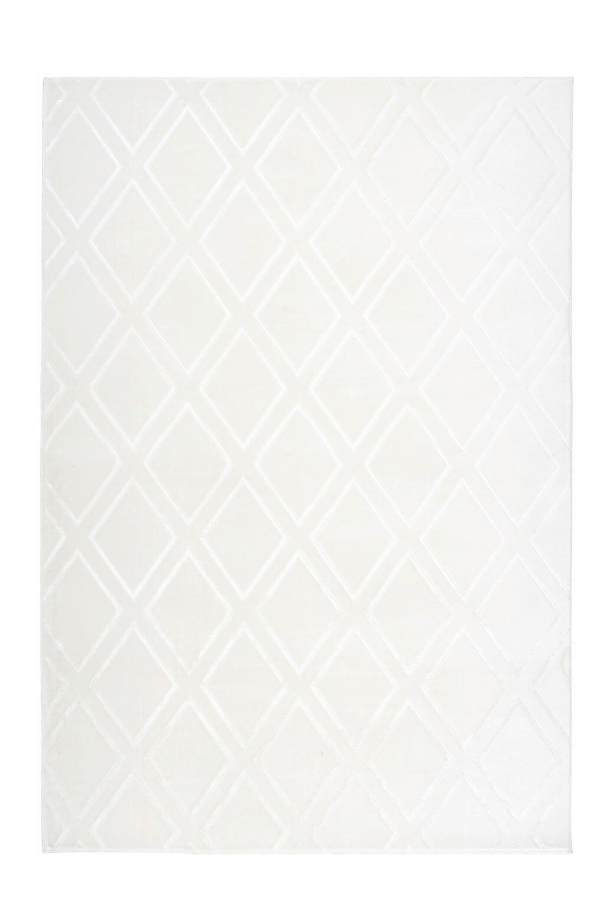 LÄUFER 80/150 cm Monroe 300 Weiß  - Weiss, Konventionell, Kunststoff/Textil (80/150cm)