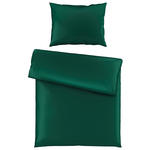 BETTWÄSCHE TANJA Satin 140/200 cm  - Dunkelgrün, Basics, Textil (140/200cm) - Novel