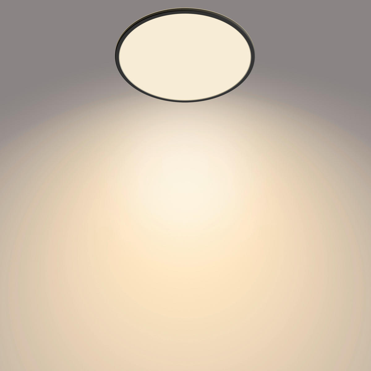 LED-DECKENLEUCHTE Superslim 42,5/34/2,8 cm   - Schwarz, KONVENTIONELL, Kunststoff (42,5/34/2,8cm) - Philips