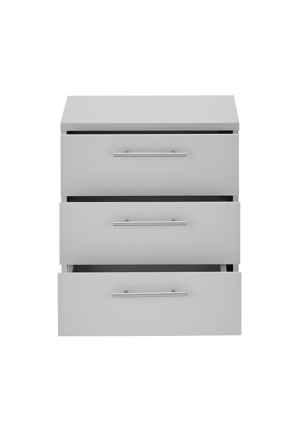 ROLLCONTAINER Grau  - Silberfarben/Grau, MODERN, Holzwerkstoff/Kunststoff (40/56/39cm) - Carryhome