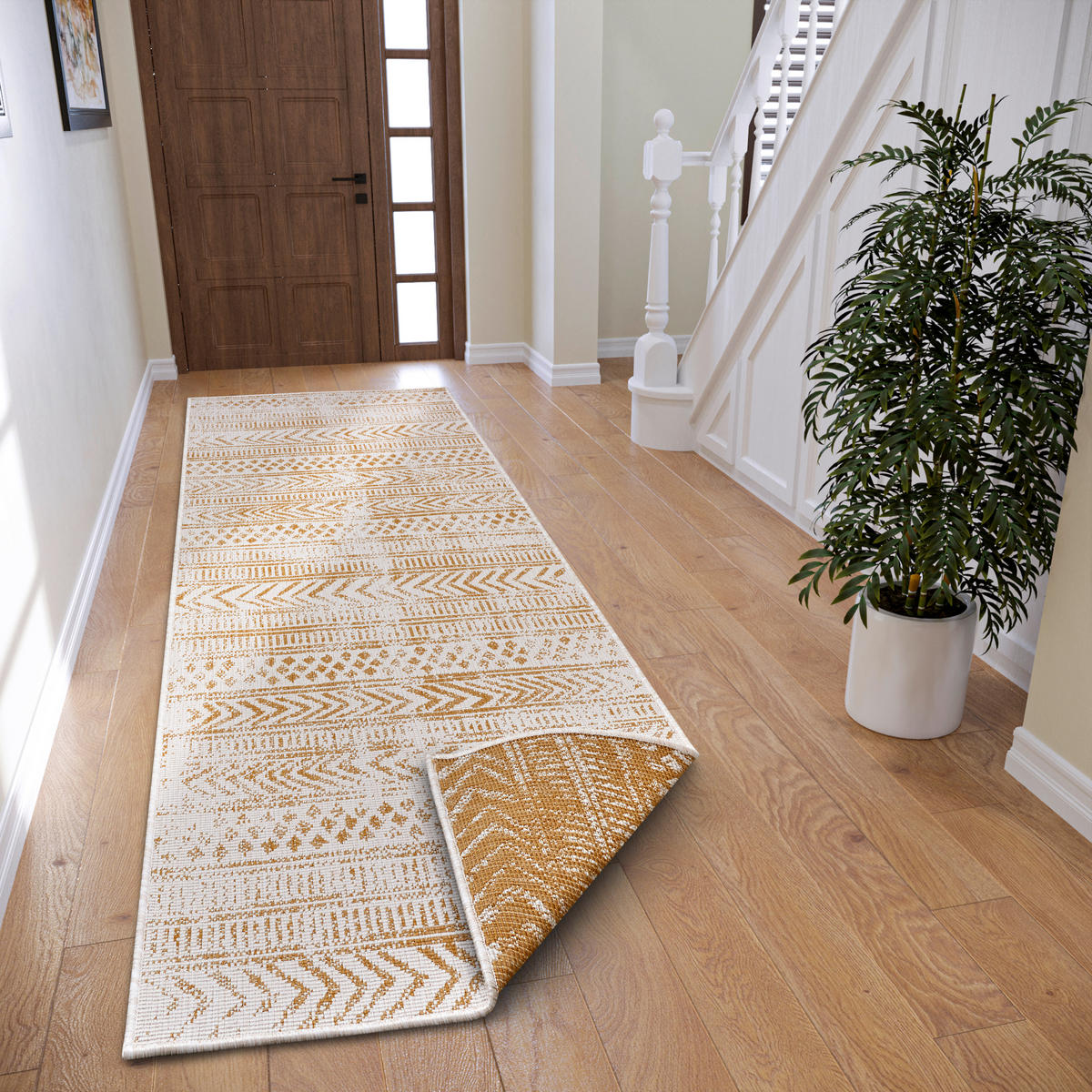 LÄUFER 80/350 cm Twin Supreme  - Creme/Honig, Design, Kunststoff (80/350cm)