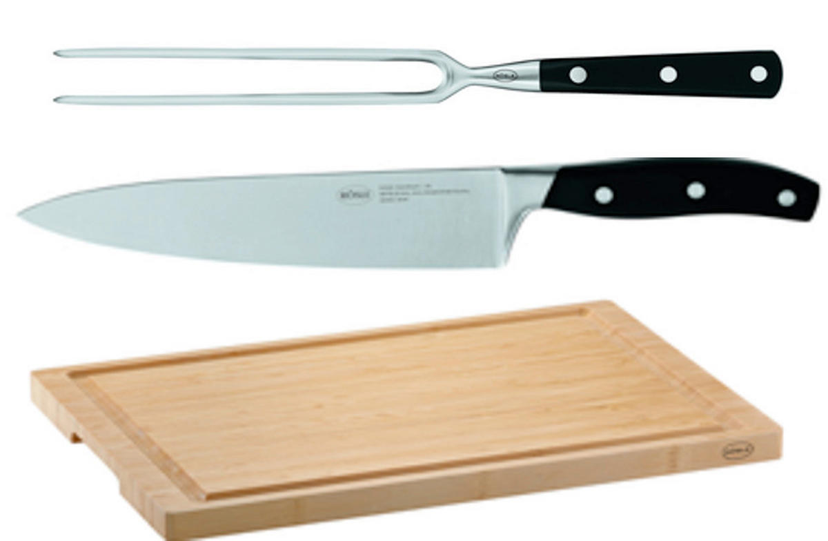 TRANCHIERSET  - Schwarz, Basics, Holz/Metall (40/33.5/3.5cm) - Rösle