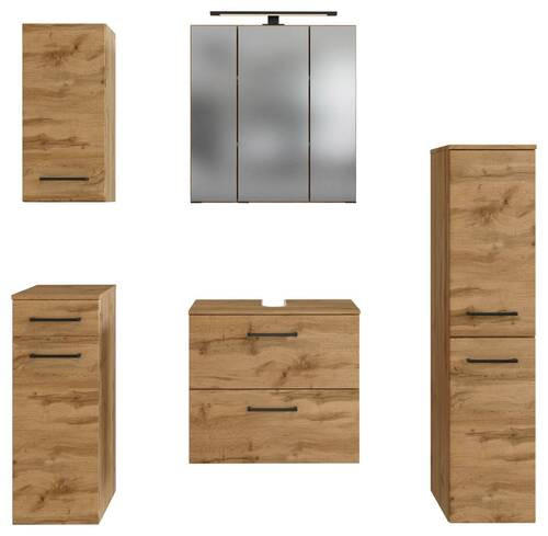 BADEZIMMER  in 120 cm  - Eichefarben, MODERN, Holzwerkstoff (120cm) - Held
