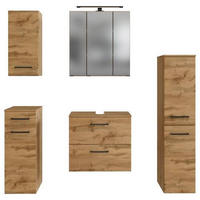 BADEZIMMER  in 120 cm  - Eichefarben, MODERN, Holzwerkstoff (120cm) - Held