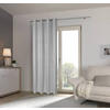 PERDEA CU INELE TIP CAPSĂ opac  - argintiu, Konventionell, textil (140/245cm) - Esposa