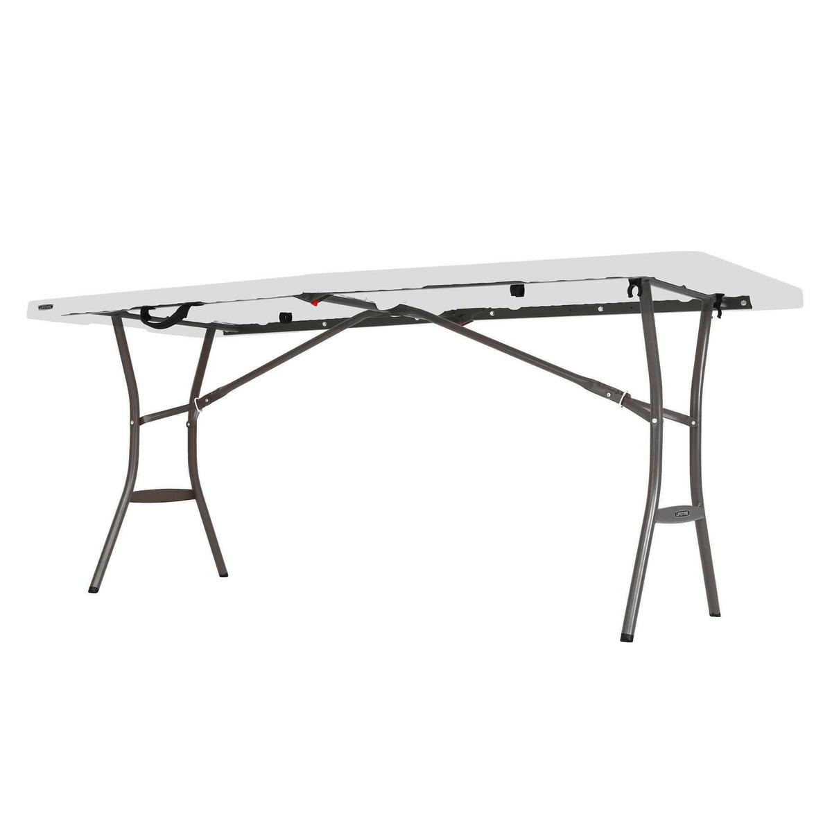 GARTENKLAPPTISCH 183/76/74 cm  - Weiß, KONVENTIONELL, Kunststoff (183/76/74cm)