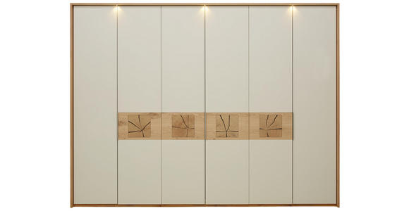 DREHTÜRENSCHRANK in Eichefarben, Sandfarben - Sandfarben/Eichefarben, KONVENTIONELL, Holz/Holzwerkstoff (299,2/229,4/59,5cm) - Dieter Knoll