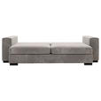 SCHLAFSOFA Flachgewebe Taupe  - Taupe/Schwarz, KONVENTIONELL, Kunststoff/Textil (236/78/114cm) - Carryhome