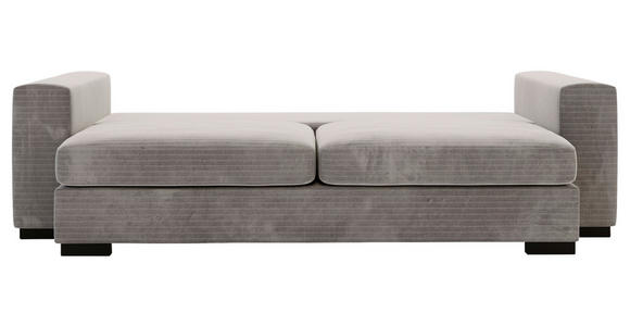 SCHLAFSOFA in Flachgewebe Taupe  - Taupe/Schwarz, KONVENTIONELL, Kunststoff/Textil (236/78/114cm) - Carryhome