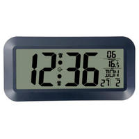 WANDUHR  Schwarz  - Schwarz, Basics, Kunststoff (41,8/20,3/3cm)