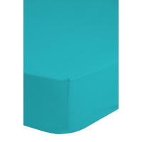 SPANNBETTTUCH Good Morning Jersey uni Jersey  - Türkis, Basics, Textil (160-180/200cm) - MID.YOU