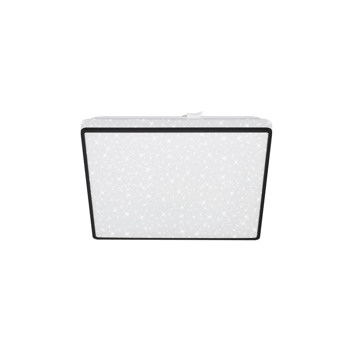 LED-DECKENLEUCHTE 27/27/4,5 cm  - Schwarz, Design, Kunststoff/Metall (27/27/4,5cm)