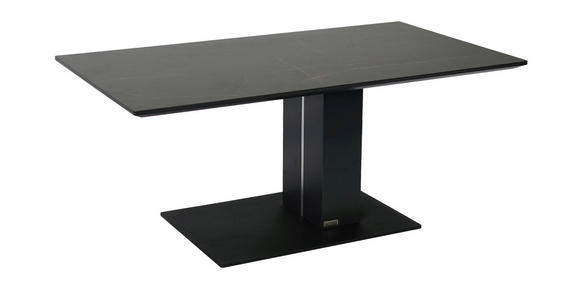 COUCHTISCH rechteckig Anthrazit, Schwarz 110/59/47-66 cm  - Anthrazit/Schwarz, Design, Keramik/Holzwerkstoff (110/59/47-66cm) - Dieter Knoll