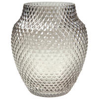 VÁZA, sklo, 23 cm - sivá, Basics, sklo (20/23cm) - Leonardo