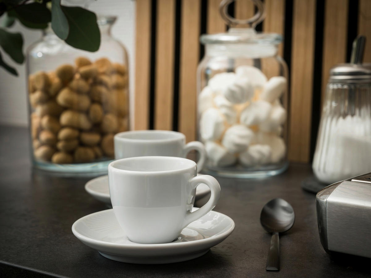 TASSENSET Bistrot Weiss 8-teilig  - Weiß, Basics, Keramik - Creatable