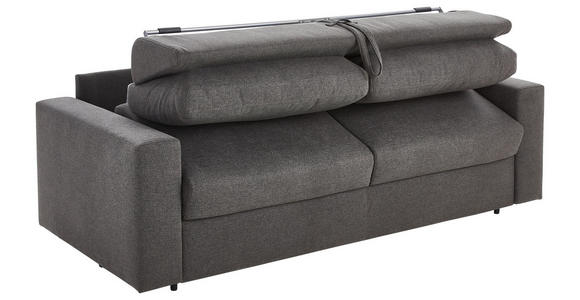 SCHLAFSOFA Webstoff Graphitfarben - Schwarz/Graphitfarben, KONVENTIONELL, Kunststoff/Textil (198/84/98cm) - Novel
