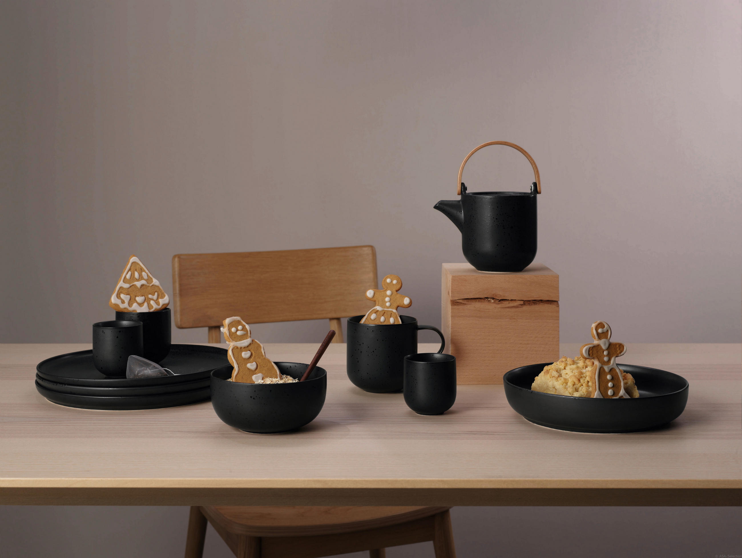MISKA NA MÜSLI porcelán keramika 13,5 cm - černá, Basics, keramika (13,5cm) - ASA