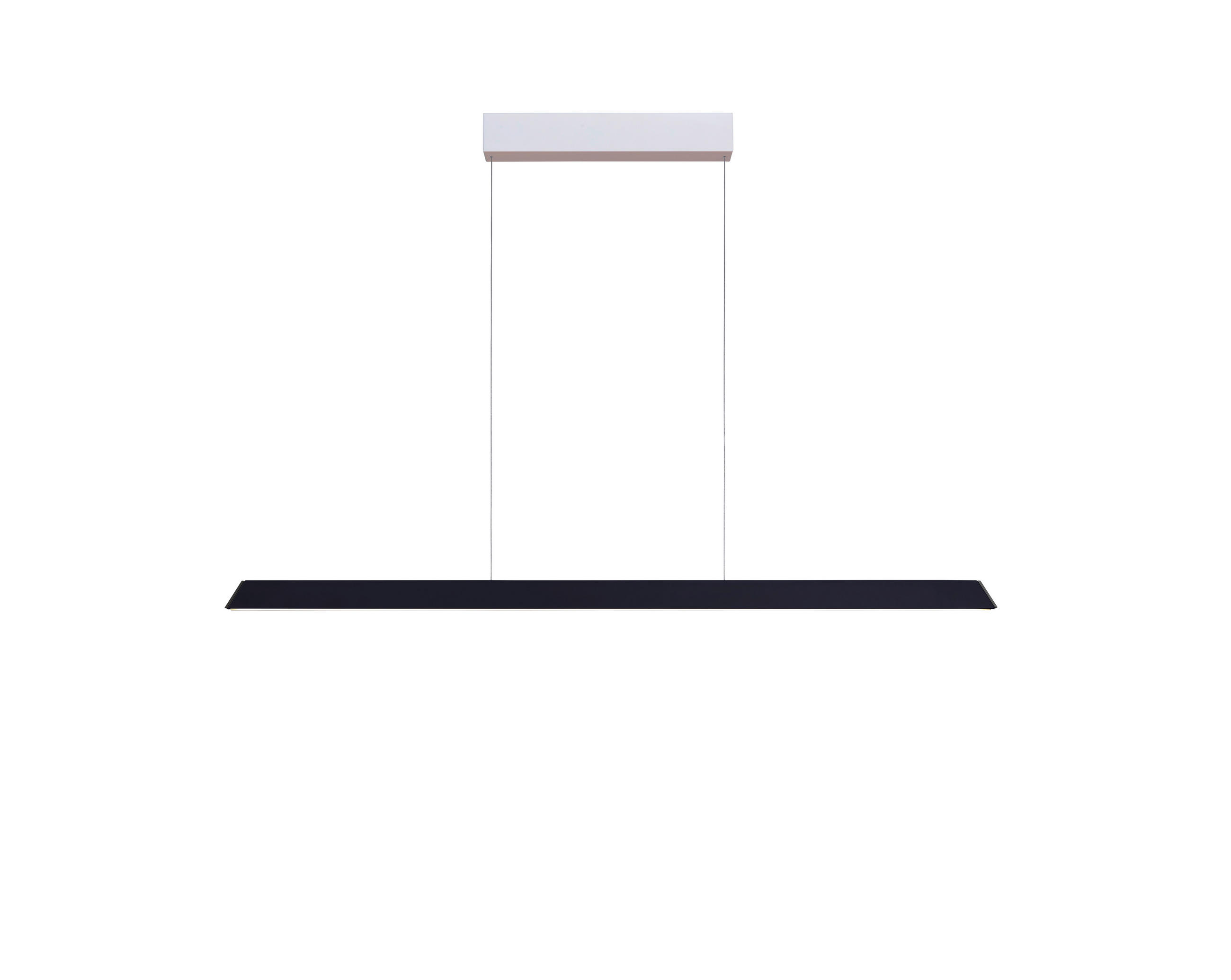 LED-HÄNGELEUCHTE Now 120/3/140 cm  - Schwarz/Weiß, Design, Metall (120/3/140cm) - BOPP