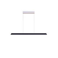 LED-HÄNGELEUCHTE Now 120/3/140 cm  - Schwarz/Weiß, Design, Metall (120/3/140cm) - BOPP