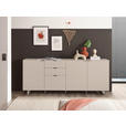SIDEBOARD Schwarz, Kaschmir  220/89/38 cm  - Kaschmir/Schwarz, MODERN, Holzwerkstoff/Metall (220/89/38cm) - Carryhome