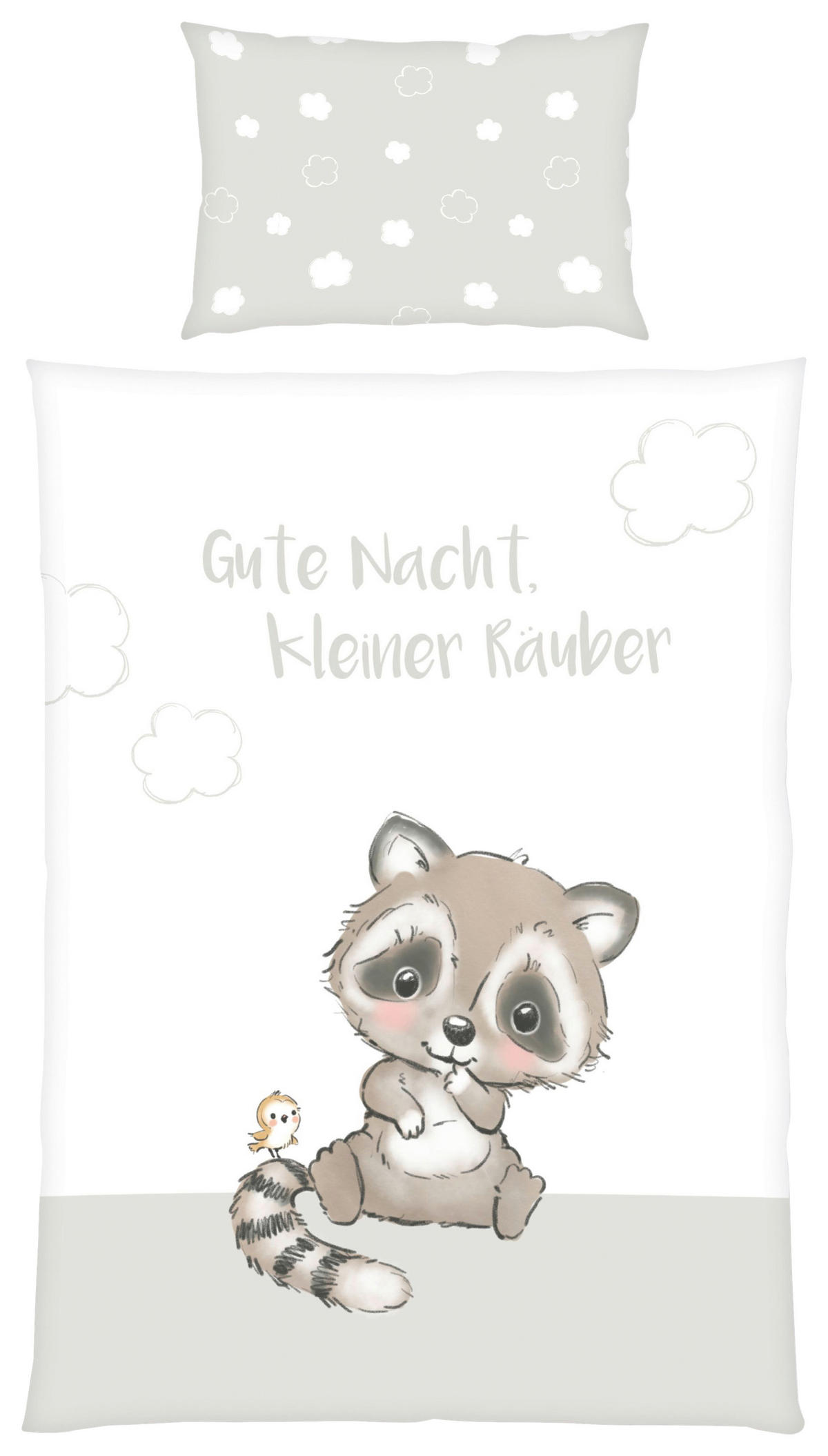 POVLEČENÍ PRO MIMINKO 100/135 cm  - bílá/hnědá, Konvenční, textil (100/135cm) - Herding