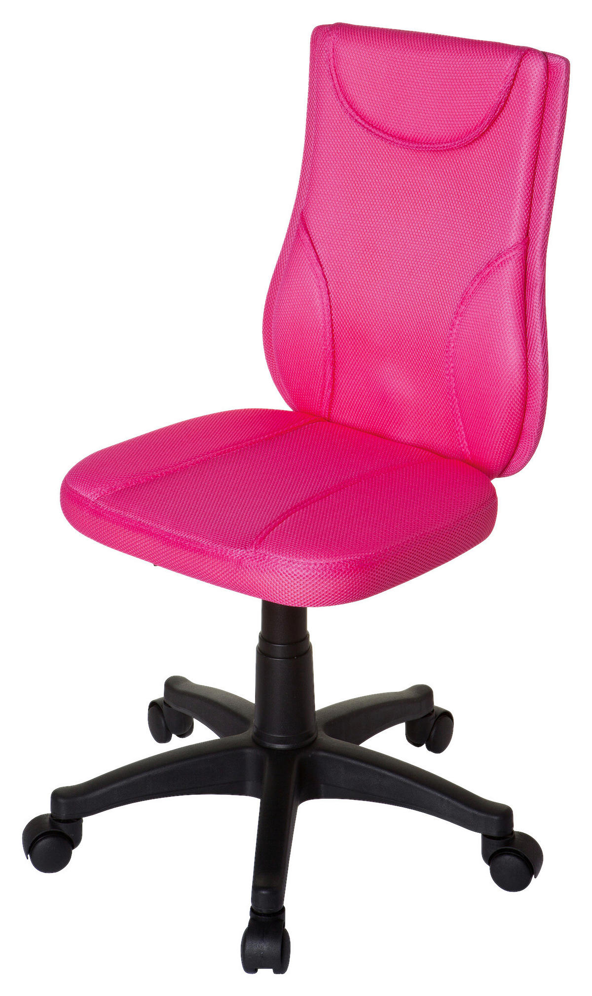 OTOČNÁ ŽIDLE PRO MLÁDEŽ, pink - pink, Basics, plast (46/84-94/40cm) - MID.YOU