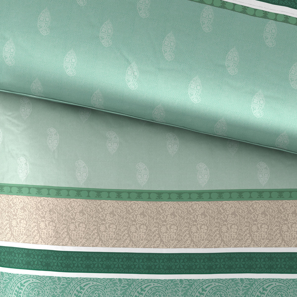 POSTELJINA 140/200 cm  PASHMINA  - zelena, Konvencionalno, tekstil (140/200cm) - Esposa
