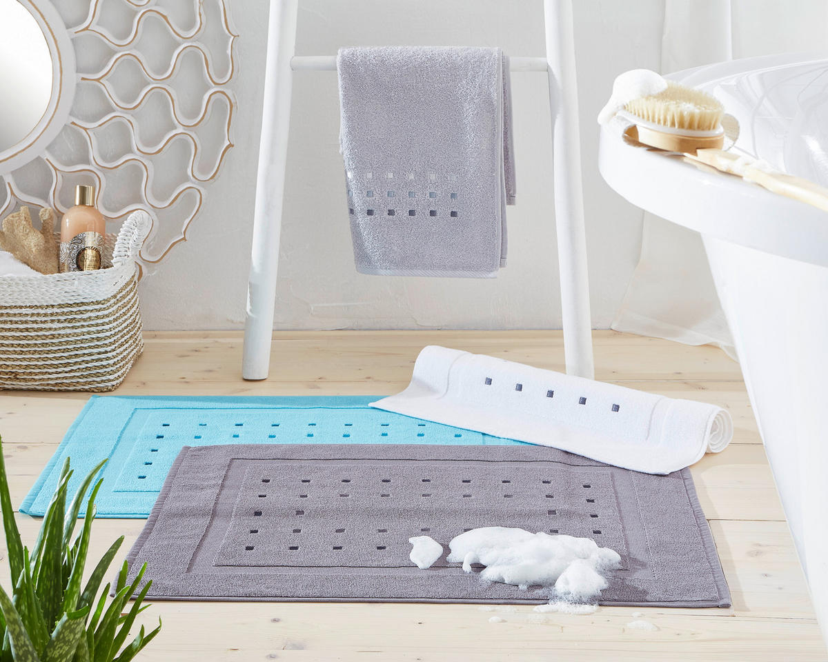 BADEMATTE Anthrazit 50/70 cm  - Anthrazit, Design, Textil (50/70cm) - Esposa