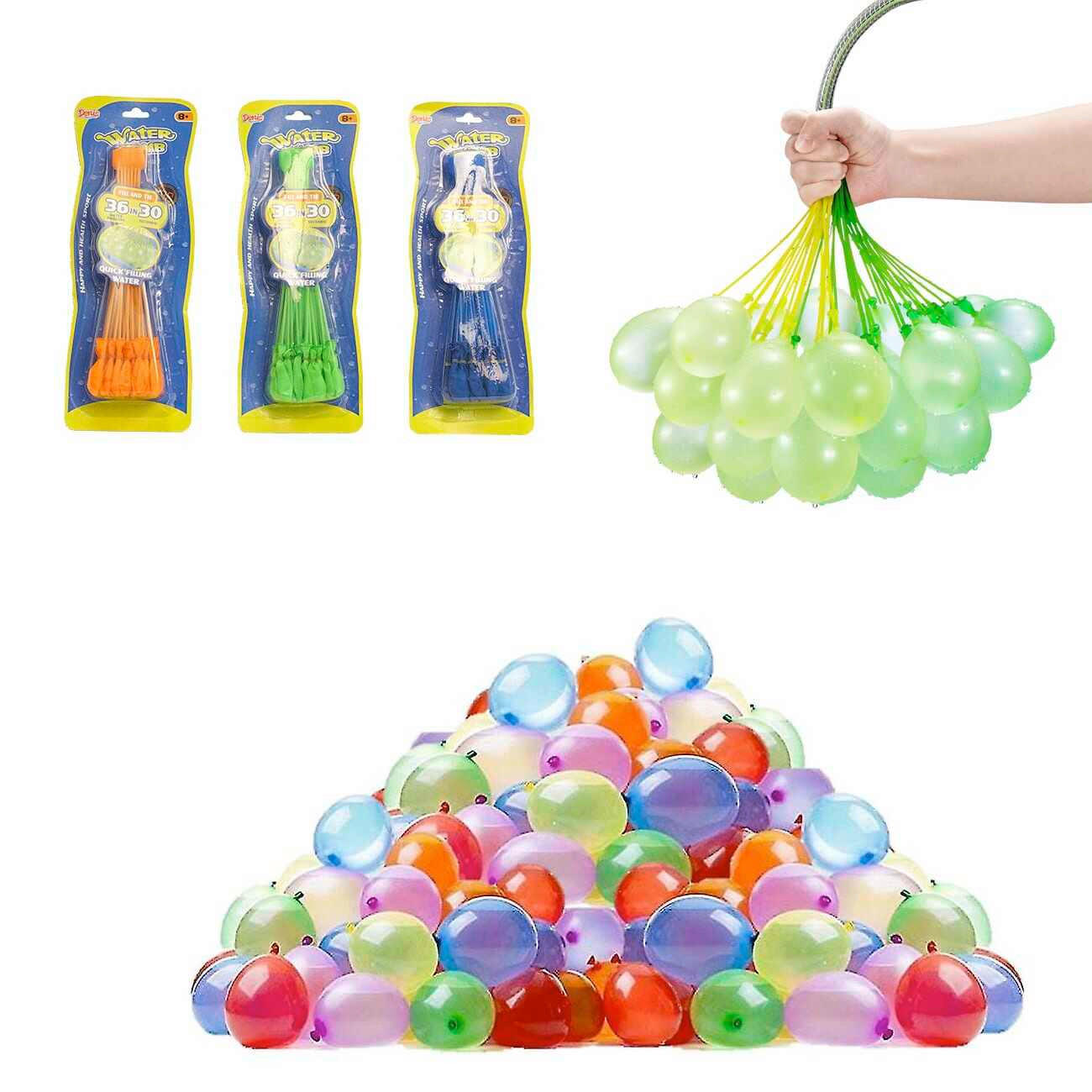 VODNI BALONI - modra/rdeča, Basics, umetna masa (11/29/3,5cm)