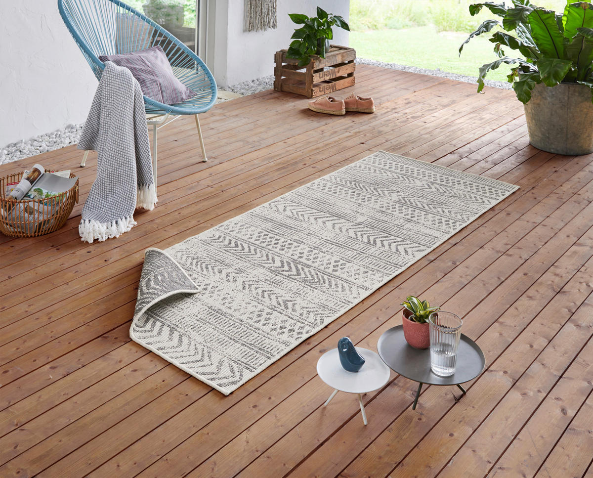 LÄUFER 80/250 cm Twin Supreme  - Creme/Grau, Design, Kunststoff (80/250cm)