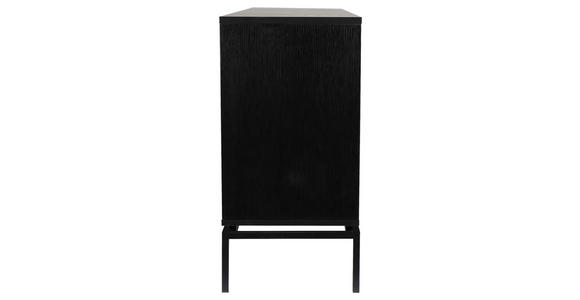 SIDEBOARD Naturfarben, Schwarz  - Schwarz/Naturfarben, Design, Holzwerkstoff (160/80/40cm) - Xora