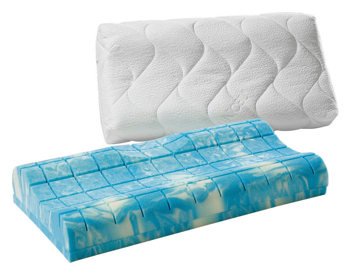 ANATOMICKÝ POLŠTÁŘ 40/80 cm  - bílá, Basics, textil (40/80cm) - Sleeptex